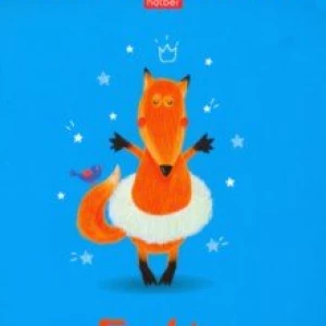 Блокнот Funny fox, 96 листов, клетка, А5, голубой