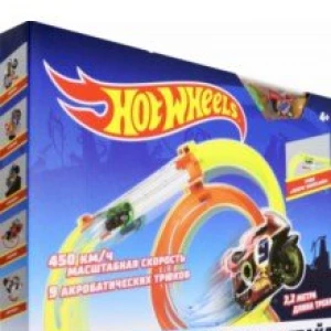 Мотофристайл Hot Wheels в комплекте. Инерционный мотобайк