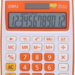 Калькулятор настольный оранжевый 12-разрядный (E1238/OR)