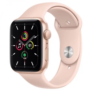Apple Watch SE 44mm (GPS) Gold Aluminum Case with Pink Sand Sport Band (MYDR2UL/A)