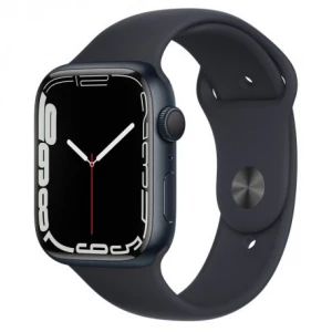 Apple Watch Series 7 45mm (GPS) Midnight Aluminum Case with Midnight Sport Band (MKN53UL/A)