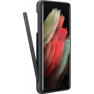 Чехол Samsung Silicone Cover with S Pen для Galaxy S21 Ultra (G998) Black (EF-PG99PTBEGRU)