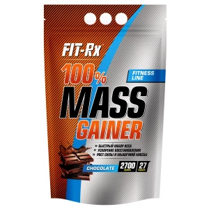 100% Mass Gainer, вкус шоколад, 2700 гр, Fit-Rx
