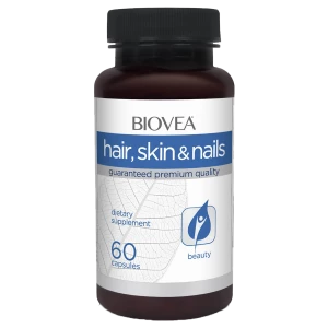 Комплекс Skin Hair Nails, 60 капсул, Biovea