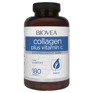 Collagen Plus Vitamin C, 180 таблеток, Biovea