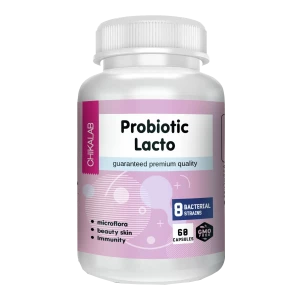 Пробиотик Lacto, 60 капсул, CHIKALAB