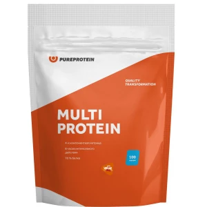 Мультикомпонентный протеин, сливочная карамель, 3 кг, PureProtein