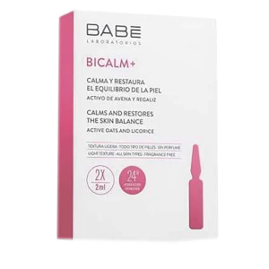 Ампулы для лица восстанавливающие для чувствительной кожи Бикалм + 2 мл*10 шт, BABE Laboratorios