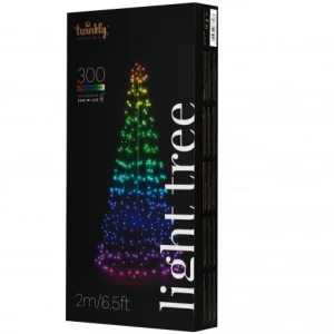 Умная LED Гирлянда Twinkly Light tree RGBW 300, Gen II, IP44, высота 2м (TWP300SPP-BEU)