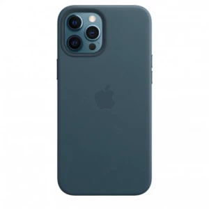 Чехол Apple iPhone 12 Pro Max Leather Case with MagSafe Baltic Blue (MHKK3)