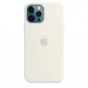 Чехол Apple iPhone 12 Pro Max Silicone Case with MagSafe White (MHLE3)