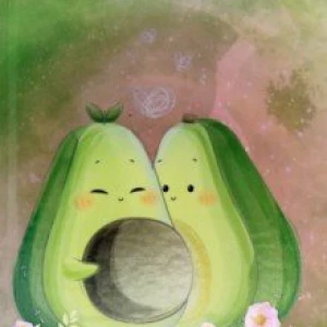 Записная книжка для девочек Пара авокадо, 80 листов, А5