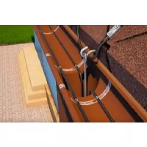 Монтаж обогрева водостоков и желобов