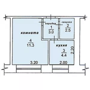 Продам 1-комнатную квартиру 22 кв.и