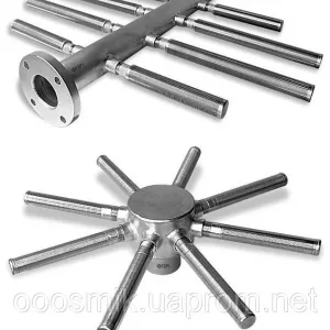 Нижние и верхние распределительные (НРУ, ВРУ) устройства для фильтров ФИПа, ФОВ, колпачки щелевые