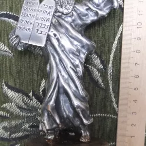 серебряная статуэтка Моисей со скрижалью 10 заветов