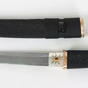 самурайский нож хамидаси, 180 грамм золота,авторская работа