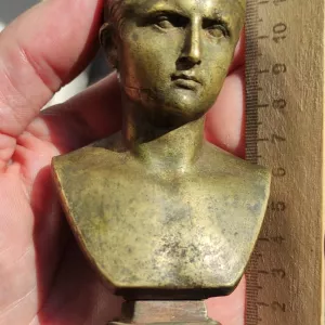 бронзовый бюст Гай Юлий Цезарь, 19 век