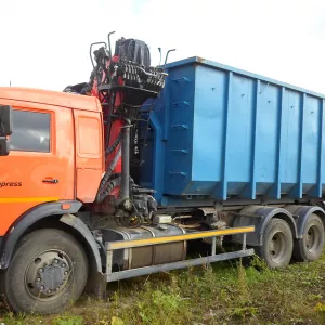 Вывоз строительного мусора камаз с манипулятором