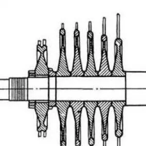 Ротор ЦНД паровой турбины К-160-130