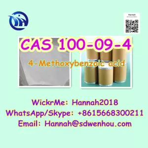 China manufacturer, CAS 100-09-4, 4-Methoxybenzoic acid, Anisic acid, p-Anisic acid, +8615668300211