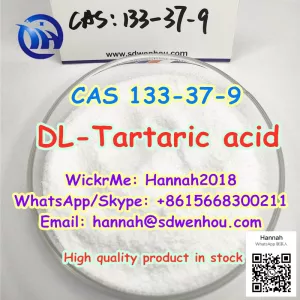 Wholesale raw materials, CAS 133-37-9, DL-Tartaric acid, +8615668300211