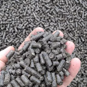 Fuel pellets made from 100% sunflower husk