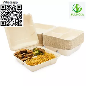 9 inch disposable clamshell box clamshell packaging bagasse clamshell clamshell lunch box