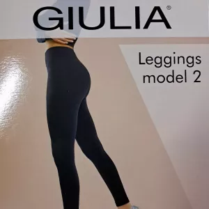 Чорні безшовні жіночі леггінси із мікрофібри (арт. Leggings model 2)