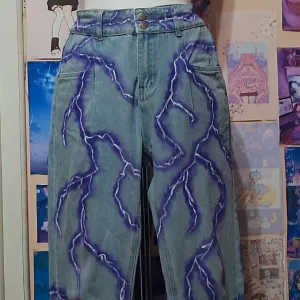 jeans with a print