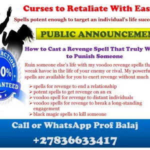 Most Powerful Revenge Spells to Inflict Serious Harm on Someone +27836633417