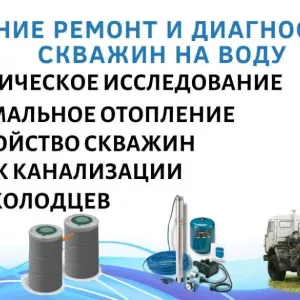 Колодец, скважина, септик, канализация в Дзержинске под ключ за 1 день.