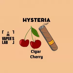 Купити сольову рідину для подсистем Hysteria Salt «Cigar Cherry» 30 ml, 35,55мг