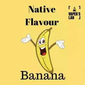 Заправка для вейпу з нікотином Native Flavour «Banana» 100 ml