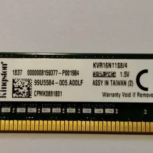 Модуль памяти Kingston DDR3 4gb 1600 mhz (kvr16n11s8/4wp)