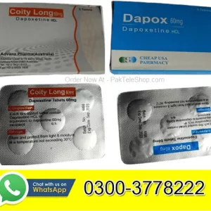 Dapoxetine Price In Pakistan is 03003778222