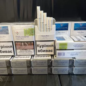 Сигареты Парламент кс Аква блу с укракцизом