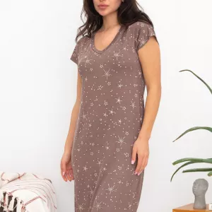 Нічна сорочка з коротким рукавом із колекції «Latte» (60491) (арт. 1335)