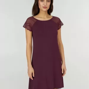Жіноча бордова нічна сорочка «Cabernet» (арт. LDM 108/00/02)