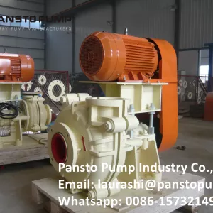 SS316 Lined Motor Power Slurry Pump for High-Density Slurry Transfer
