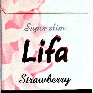 сигареты Лифа супер слимс клубника,Lifa super slims Strawberry (4мг)