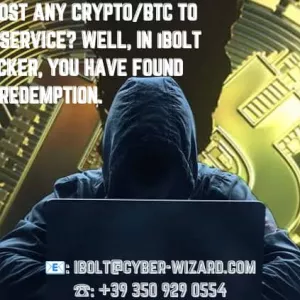 HAVE YOU LOST ANY CRYPTO/BTC TO ANY ONLINE SERVICE? WELL, IN iBOLT CYBER HACKER, YOU HAVE FOUND REDEMPTION.