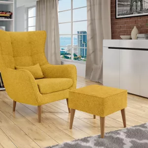 Продается комплект ESTJANO кресло с пуфиком