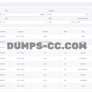 DUMPS-CC.COM Fresh Shop CC/CVV Fullz Non VBV/ Dumps With Pin/ Dumps MSR US, UK, EU, CA.. many countries 2024
