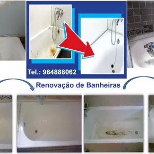Renovação Banheiras, Pintura de Banheiras. Restauro de banheiras