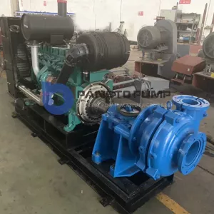 Ductile Iron Casing Natural Rubber Lined Rougher Feed Pump