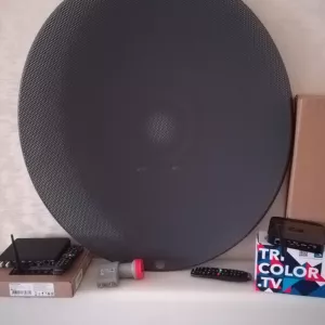 Антенна спутниковая улучшенная для нашей местности рекомендует «Триколор» в нашей местности. Обменяю. Установлю.