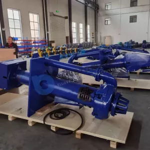 What kind of slurry pump is used to transport viscous materials?