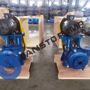 What are the holes in the pump casing of the horizontal slurry pump used for?