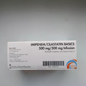 Imipenem Cilastatin Basics 500 mg.